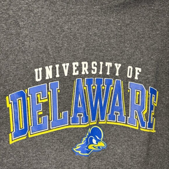 CHAMPION University of Delaware Short Sleeve Tee Mens M Dark Gray Blue Hens - Picture 1 of 5